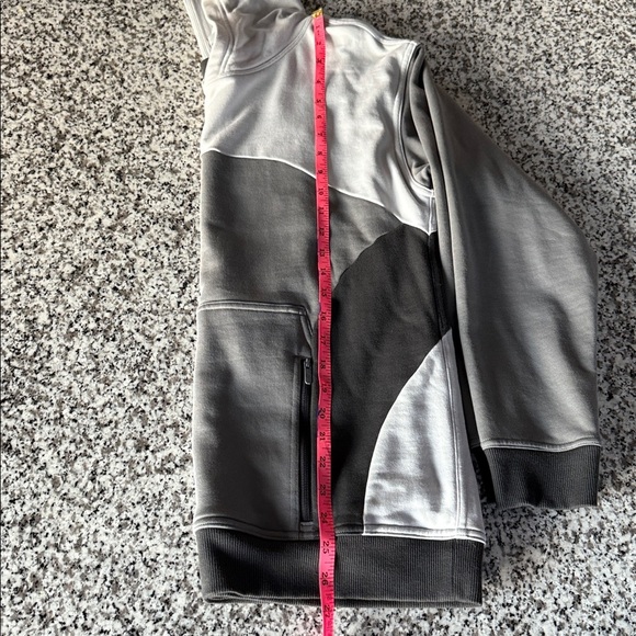 Lululemon All Yours Gray & Black Colourblock 100% Cotton Terry Hoodie w/Pockets - Picture 12 of 13